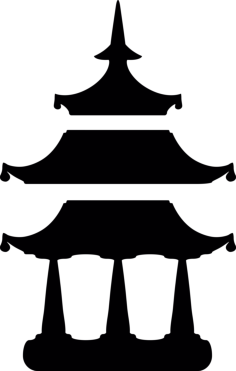 Buddhist Temple Icon Svg Vector, Free Vectors File